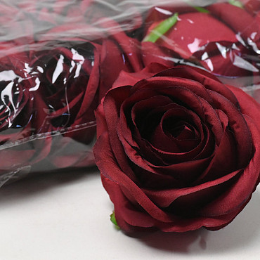 Artificial Rose Burgundy D9cm