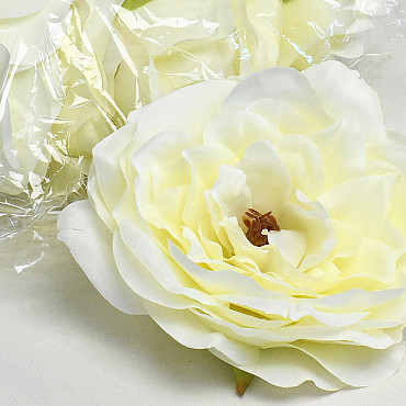 Pivoine Cream Artificielle D13cm