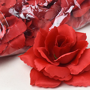 Artificial Rose Red D10cm