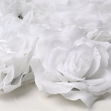 Artificial Rose White D10cm