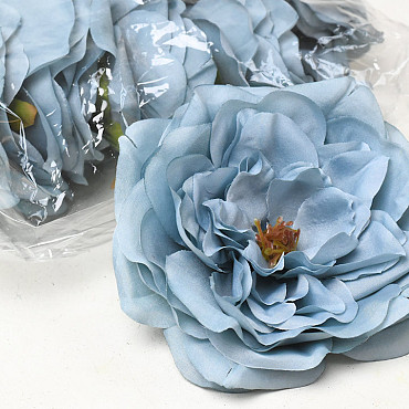 Artificial Peony Blue D13cm 