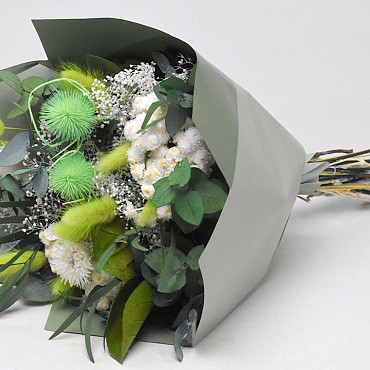 Dried Flower Bouquet Green 40cm