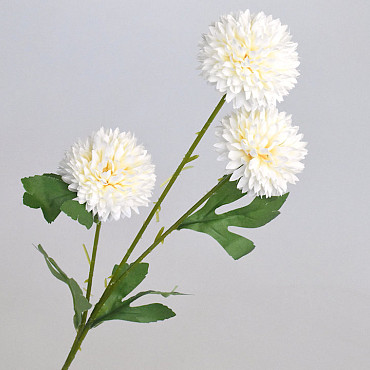 Kunst Chrysanten tak Wit 66cm