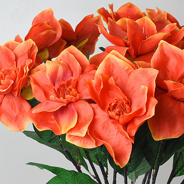 Artificial Magnolia XL Orange 70cm