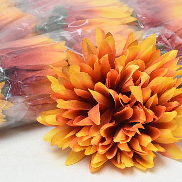 Artificial Chrysanthemum Orange D12cm