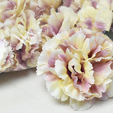 Artificial Carnation Cream D9cm 