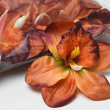 Orchidée Brun Artificielle D13cm