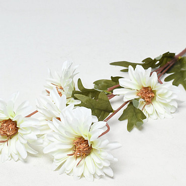 Artificial Dahlia White 75cm 