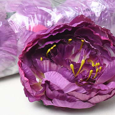 Artificial Peony Purple D16cm