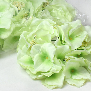 Hydrangea Head Green D18cm 