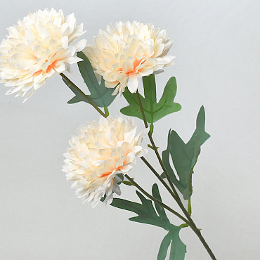 Artificial Chrysanthemum Light Peach 66cm 