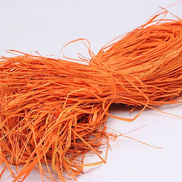 Raffia Oranje 250gr.