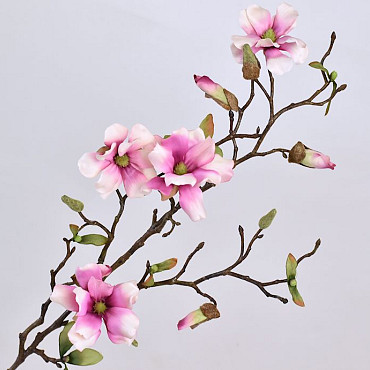 Artificial Magnolia Branch White/Pink 78cm