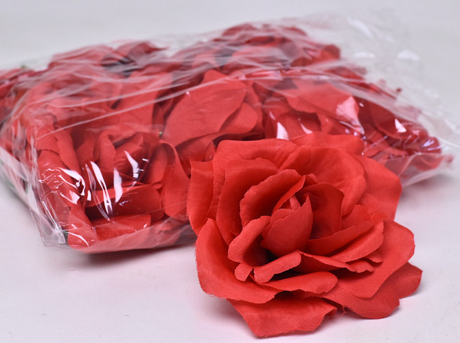 Artificial Rose Red D10cm