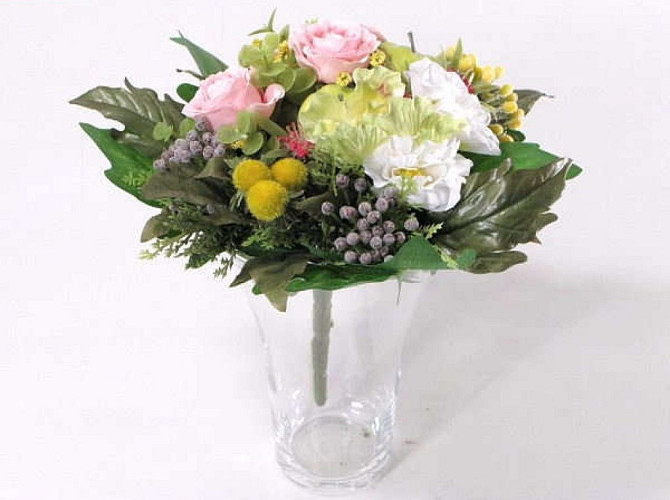 Bouquet Spring White-Pink 22cm