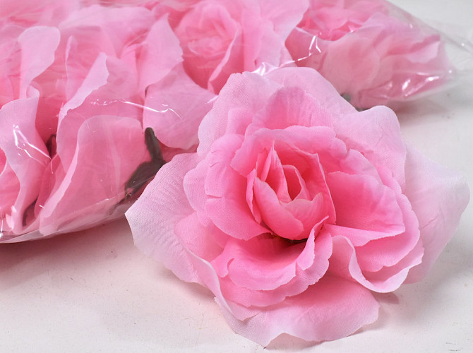 Artificial Rose Light Pink D10cm