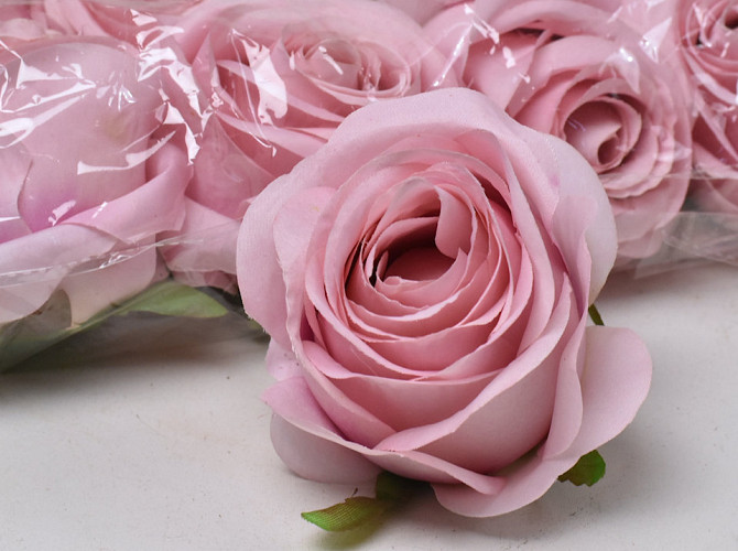 Artificial Rose Pink D9cm