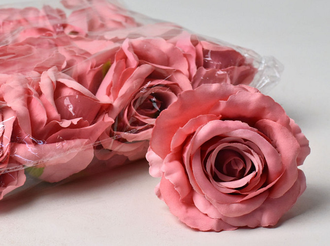 Artificial Rose Old Pink D10cm 