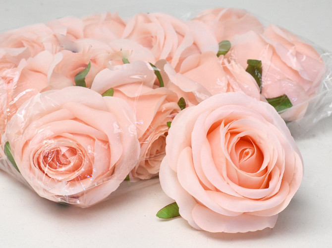 Artificial Rose Light Pink D9cm