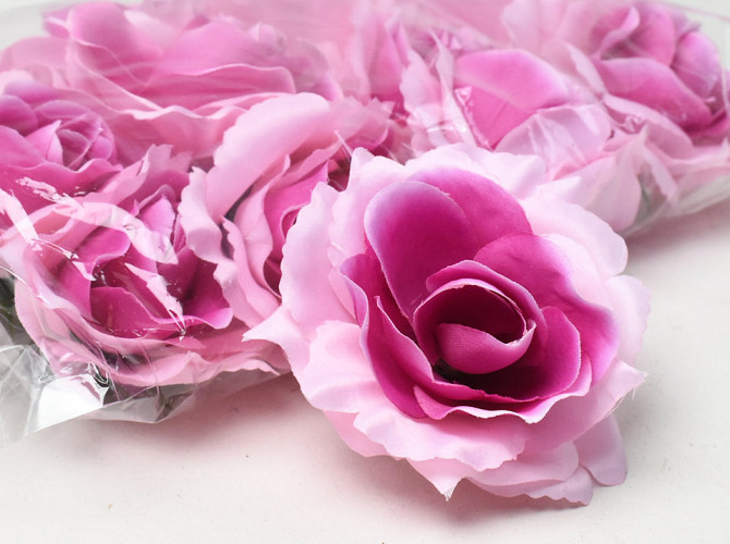 Artificial Rose Pink D11cm