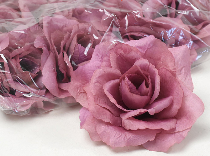 Artificial Rose Mauve D10cm 