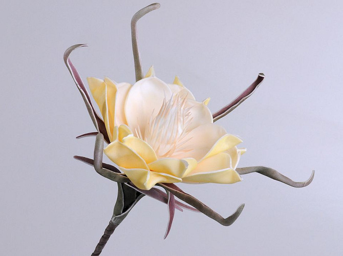 Foam Flower 65cm Yellow