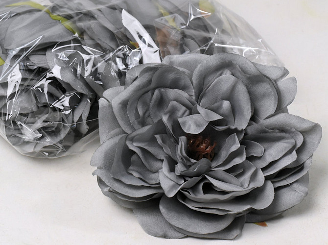 Artificial Peony Gray D13cm