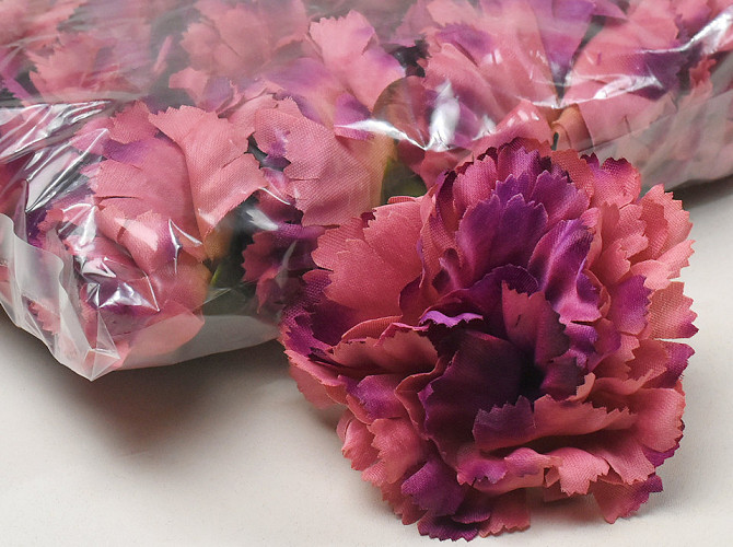 Artificial Carnation Purple/Pink D9cm 