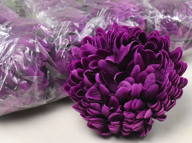 Artificial Chrysanthemum Purple D13cm