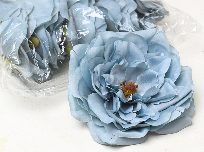 Artificial Peony Blue D13cm 