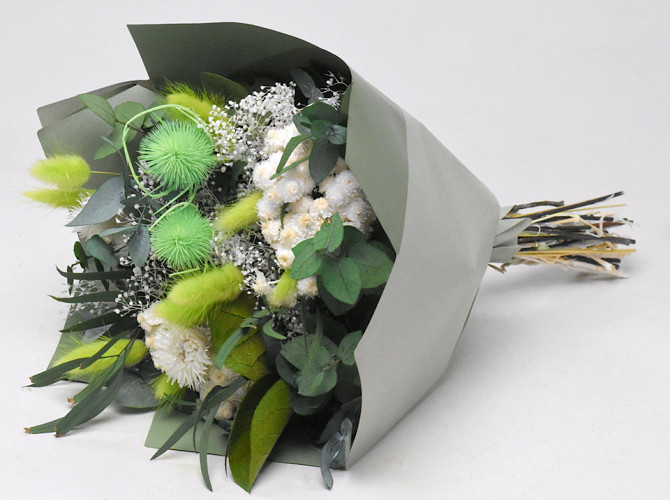 Dried Flower Bouquet Green 40cm