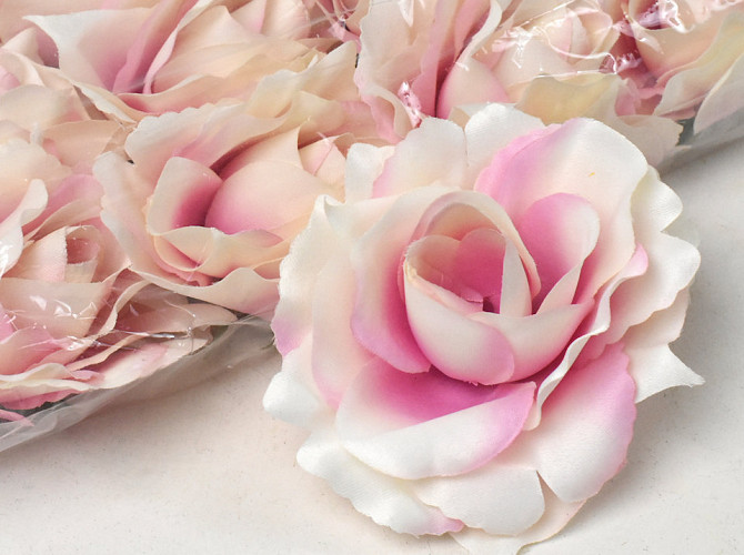 Artificial Rose Pink D11cm