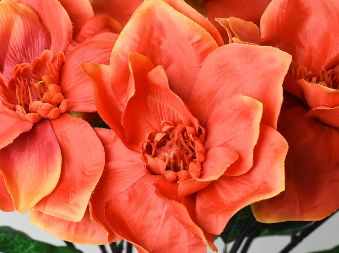 Artificial Magnolia XL Orange 70cm