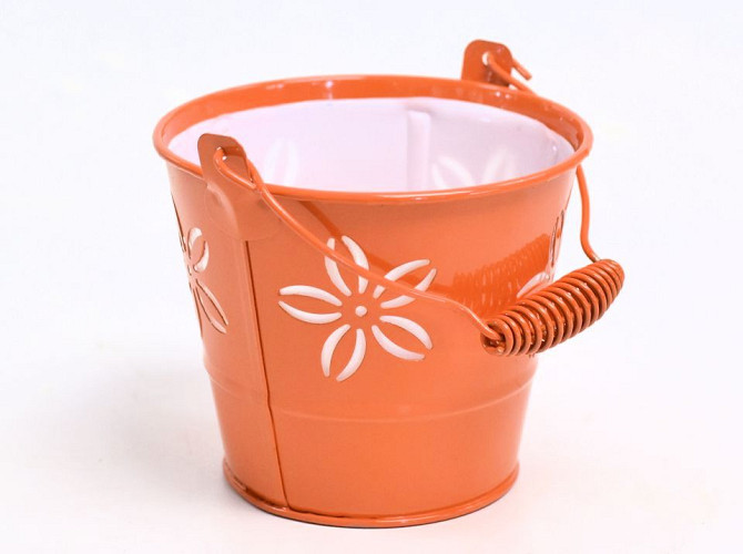 Zinc Pot D12cm Orange