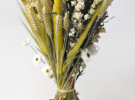 Dried Field Bouquet Natural/Yellow 45cm