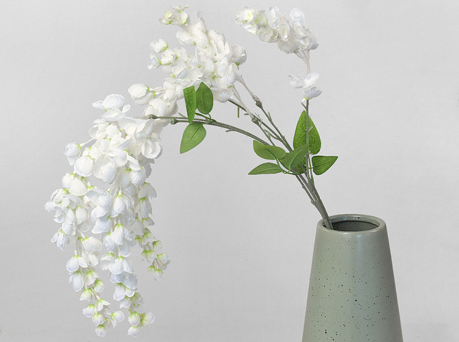 Artificial Wisteria White 100cm 