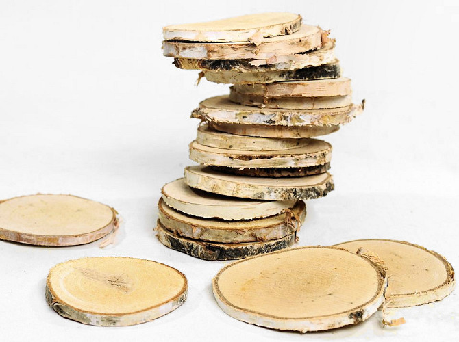 Birch Slices 19pcs