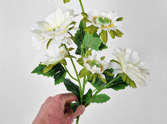 Artificial Gerbera Cream 66cm