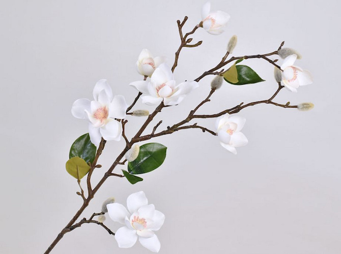 Artificial Magnolia Branch White 90cm 