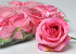 Rose Pink Foncé Artificielle D9cm