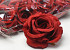 Artificial Rose Red D10cm 