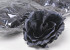 Künstliche Rose Schwarz D11cm