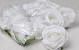 Artificial Rose White D9cm