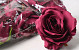 Artificial Rose Burgundy D10cm 