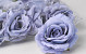 Artificial Rose Ice Blue D10cm 