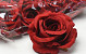 Artificial Rose Red D10cm 