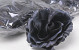 Künstliche Rose Schwarz D11cm