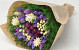 Dried Flower Bouquet Violet 40cm