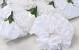 Artificial Carnation White D9cm