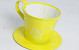 Zinc cup and saucer Jaune